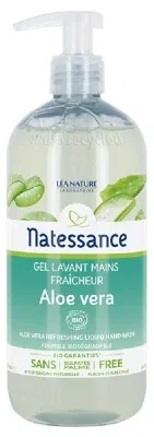 Natessance Gel de spălat mâinile cu aloe vera organică, cu efect răcoritor, 500 ml — preț și oferte