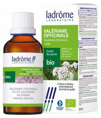 Ladrôme Extract din plantă ecologică de valeriană medicinală 50 ml — preț și oferte