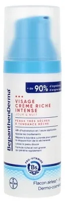 Bepanthen Derma Cremă bogată și intensă pentru față, pentru pielea foarte uscată cu tendință de aspru 50 ml — preț și oferte