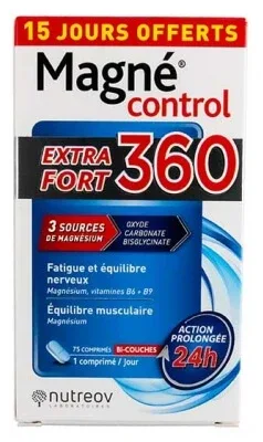 Nutreov Magné Control Extra Fort 360 75 de comprimate