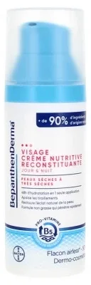 Bepanthen Derma Cremă nutritivă și regenerantă pentru față, pentru tenul uscat și foarte uscat, 50 ml