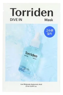 Torriden Dive In – Mască din țesătură cu acid hialuronic, 27 ml — preț și oferte