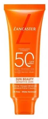 Lancaster Sun Beauty Cremă minerală pentru față SPF50 50 g