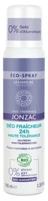 Apă termală Jonzac – Deodorant cu prospețime 24 de ore, de înaltă toleranță, organic, 100 ml
