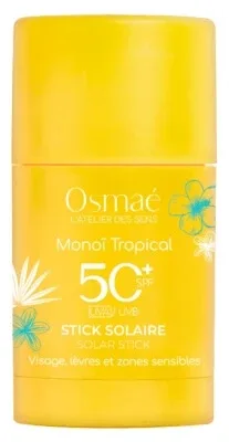 Osmaé Stick de protecție solară Monoï Tropical SPF50+ 15 g