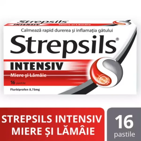 Strepsils Intensiv Miere si Lamaie, Reckitt Benckiser | 16 pastile — preț și oferte