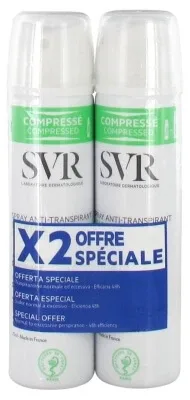 SVR Spirial Deodorant antiperspirant sub formă de spray, pachet de 2 x 75 ml