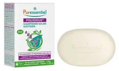 Puressentiel Pouxdoux Șampon solid organic pentru uz zilnic 60 g — preț și oferte
