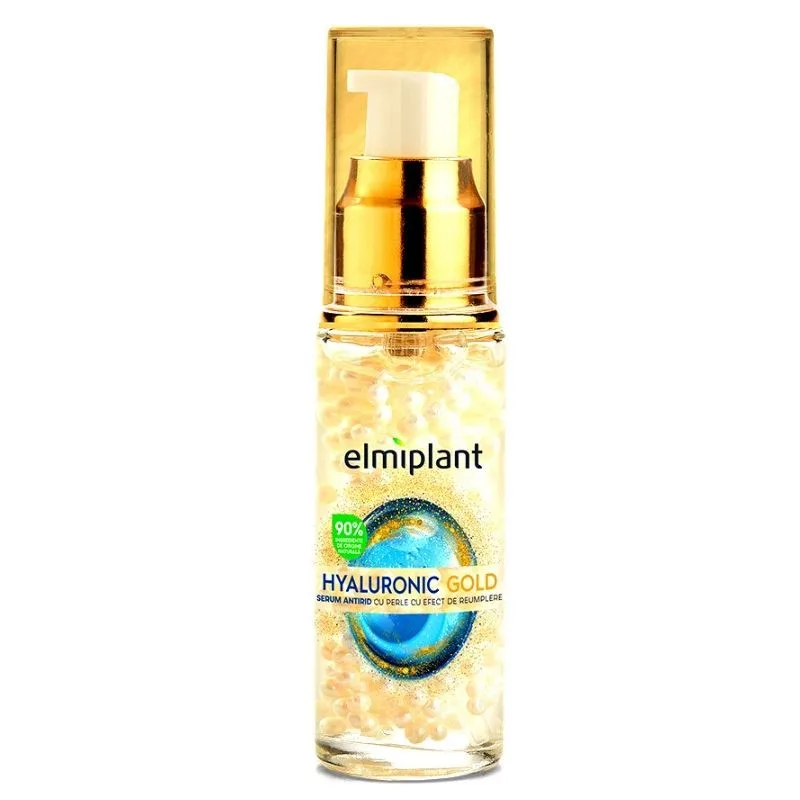 Serum pentru fata, Hyaluronic Gold, 30 ml, Elmiplant — preț și oferte