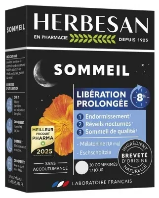 Herbesan Noctaphyt LP 8H Somn 30 de comprimate — preț și oferte