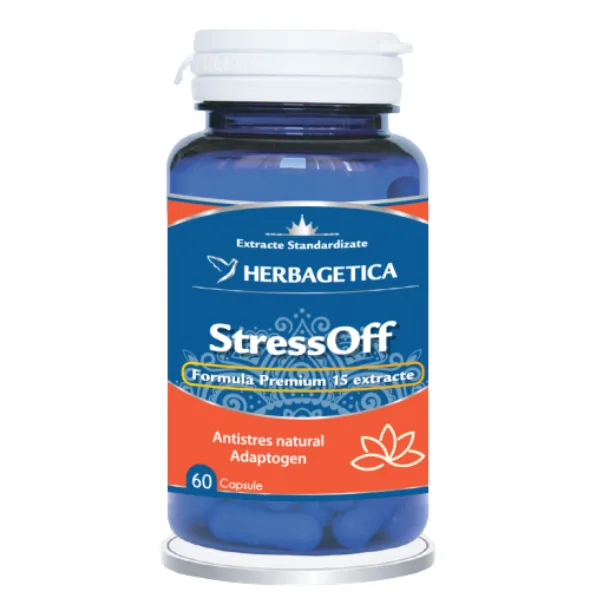 StressOff, Herbagetica | 60 capsule — preț și oferte