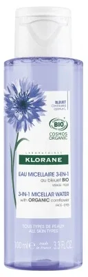 Klorane Apă micelară 3 în 1 cu albăstrea ecologică 100 ml — preț și oferte