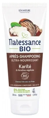 Natessance Balsam de păr ultra-hrănitor cu unt de shea și keratină vegetală bio, 200 ml — preț și oferte