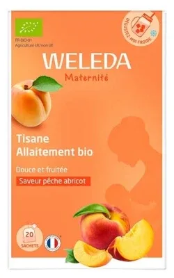 Weleda Ceai pentru alăptare cu piersici și caise ecologice, 20 de pliculețe — preț și oferte