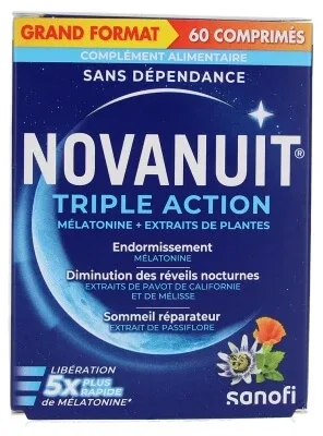 Sanofi Novanuit Triple Action 60 comprimate — preț și oferte