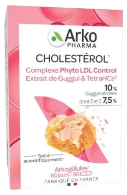 Arkopharma Arkogélules Complex Phyto LDL Control Extract de Guggul & TetraHCs 60 de capsule — preț și oferte