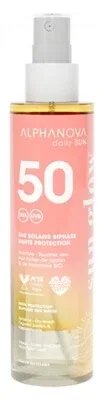 Alphanova Sun Glow Apă solară bifazică SPF50 125 ml — preț și oferte