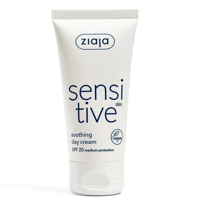 Crema zi calmanta SPF20 Sensitive, 50ml, Ziaja — preț și oferte