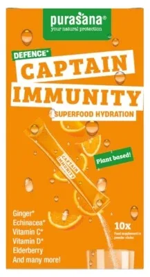 Purasana Superfood Hidratare Captain Immunity 10 pliculețe — preț și oferte