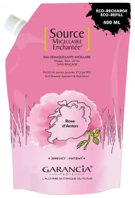 Garancia Source Micellaire Enchantée Apă demachiantă micelară Rose d'Antan Reîncărcare ecologică 400 ml — preț și oferte