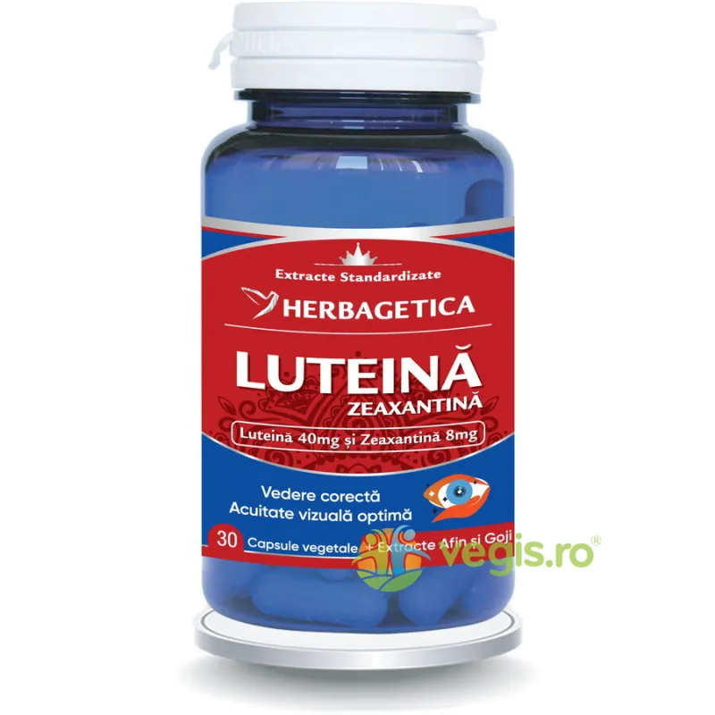 Super Luteina Zeaxantina, Herbagetica | 30 capsule — preț și oferte