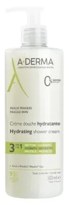 A-DERMA Cremă de duș hidratantă 3 în 1, 500 ml — preț și oferte