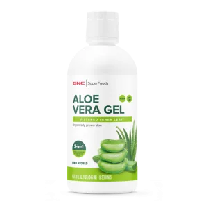 Superfoods Aloe Vera Gel Organic fara aroma, GNC | 946 ml