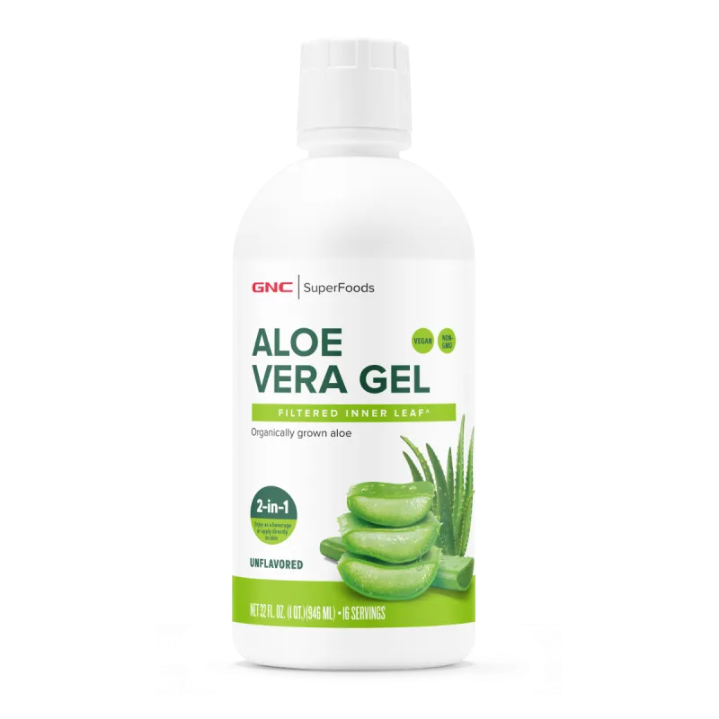 Superfoods Aloe Vera Gel Organic fara aroma, GNC | 946 ml — preț și oferte