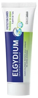 Elgydium Pastă de dinți educativă pentru protecție împotriva cariilor, cu indicator de placă bacteriană, 50 ml