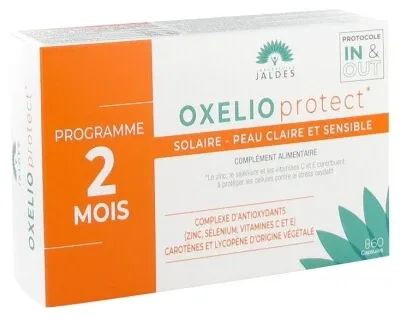 Jaldes Oxelio Protect Solar pentru pielea deschisă la culoare și sensibilă, 60 de capsule — preț și oferte
