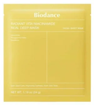 Biodance Radiant Vita Niacinamidă Real Depp Mască 34 g