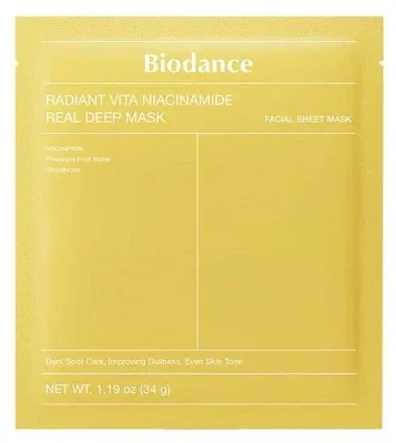 Biodance Radiant Vita Niacinamidă Real Depp Mască 34 g — preț și oferte