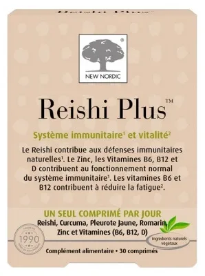 New Nordic Reishi Plus 30 comprimate