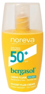 Noreva Bergasol Cremă fluidă Pocket SPF50+ 30 ml
