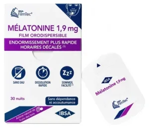 IBSA Melatonină 1,9 mg 30 de filmulețe bucale