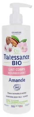 Natessance Lapte de corp hrănitor cu migdale organice 400 ml — preț și oferte