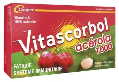 Vitascorbol Acerola 1000, 30 comprimate masticabile — preț și oferte