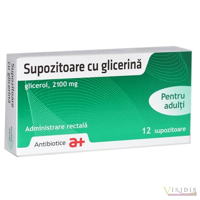 Supozitoare cu glicerina pentru adulti, Antibiotice | 12 supozitoare ANTIBIOTICE SA — preț și oferte