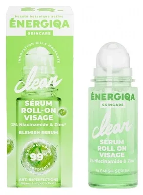 Energiqa Clear Ser pentru față cu aplicator roll-on, 30 ml