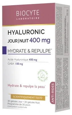 Biocyte Hyaluronic Zi/Noapte 400 mg Anti-îmbătrânire 24 ore 60 capsule — preț și oferte