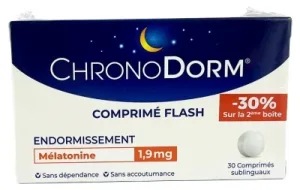 Laboratoarele IPRAD ChronoDorm Melatonină 1,9 mg Pachet de 2 x 30 comprimate sublinguale