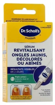 Scholl Ser revitalizant pentru unghiile îngălbenite, decolorate sau deteriorate, 10 ml — preț și oferte