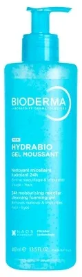 Bioderma Hydrabio Gel spumant de curățare micelar cu efect hidratant 24 de ore 400 ml — preț și oferte