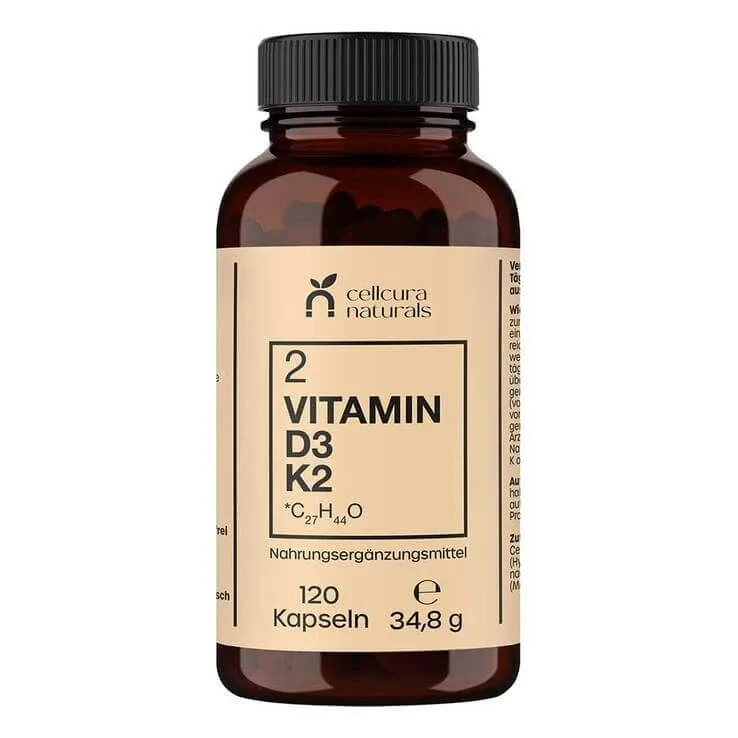 Capsule cu vitamina D3 + K2, 120 de capsule — preț și oferte