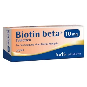 Comprimate de biotină beta 10 mg, cutie cu 50 de comprimate