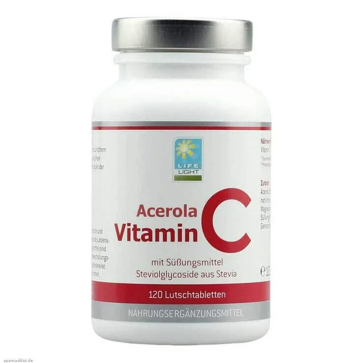 Pastile de supt cu vitamina C din acerola, 120 de pastile de supt — preț și oferte