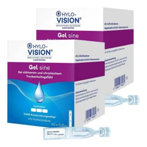 Hylo-Vision Gel cu pipete monodoză, 2x60x0,35 ml picături oftalmice