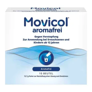 Movicol fără aromă, pulbere pentru prepararea unei soluții orale MP, 10 bucăți pulbere pentru prepararea unei soluții orale