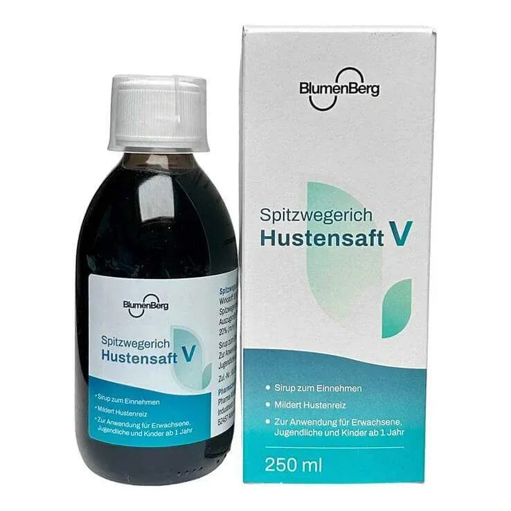 Sirop de tuse Blumenberg cu pătlagină ascuțită pentru răceală, 250 ml sirop — preț și oferte