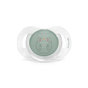Suzeta anatomica SX Pro din silicon premium 0-6 luni, bufnita verde, Bonhomia, Suavinex